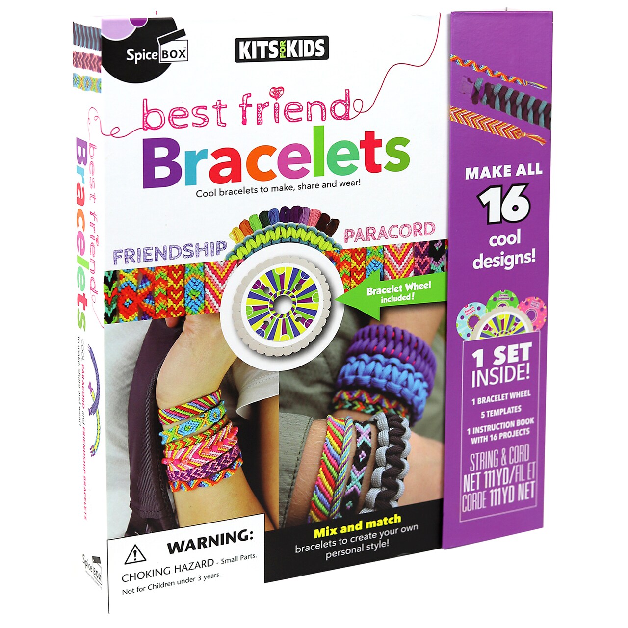 Kits For Kids: Best Friend Bracelets - Make Cool Designs, DIY String Jewelry Kit, Mix-Match-Create, Multicolor & Pattern Bracelets, Kids Ages 8+